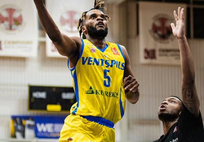 LAT-EST: VALMIERA GLASS VIA - BK Ventspils (Foto: Dāvis Lejasmeiers)