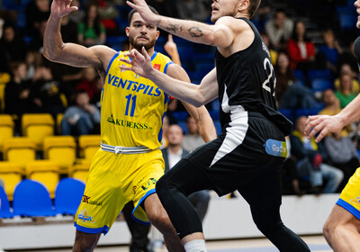 LAT-EST: VALMIERA GLASS VIA - BK Ventspils (Foto: Dāvis Lejasmeiers)