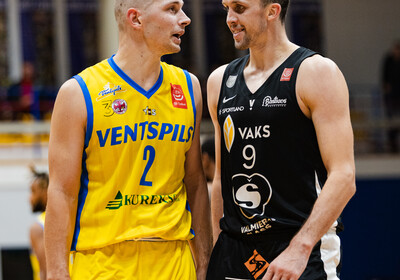 LAT-EST: VALMIERA GLASS VIA - BK Ventspils (Foto: Dāvis Lejasmeiers)