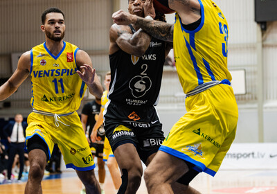 LAT-EST: VALMIERA GLASS VIA - BK Ventspils (Foto: Dāvis Lejasmeiers)