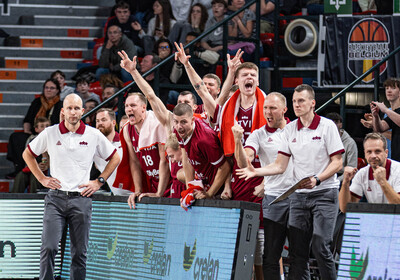 Mūsējie Latvijas vīriešu valstsvienībā, FIBA Eurobasket 2025 kvalifikācija (Foto: Latvijas Basketbola savienība)