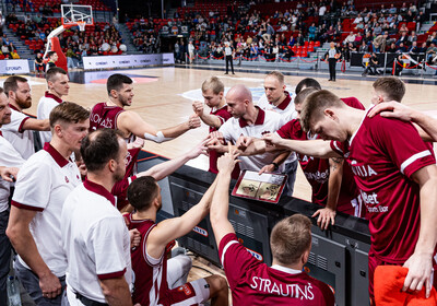 Mūsējie Latvijas vīriešu valstsvienībā, FIBA Eurobasket 2025 kvalifikācija (Foto: Latvijas Basketbola savienība)