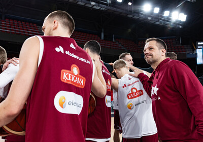 Mūsējie Latvijas vīriešu valstsvienībā, FIBA Eurobasket 2025 kvalifikācija (Foto: Latvijas Basketbola savienība)