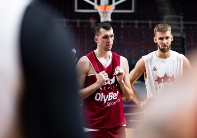 Mūsējie Latvijas vīriešu valstsvienībā, FIBA Eurobasket 2025 kvalifikācija (Foto: Latvijas Basketbola savienība)