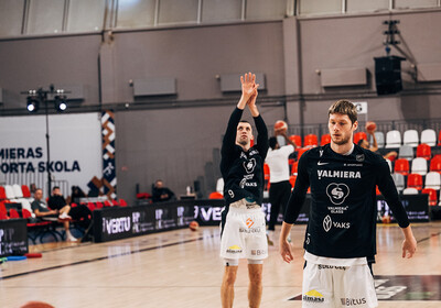 ENBL: VALMIERA GLASS VIA - Newcastle Eagles. Foto: Mareks Blūzmanis