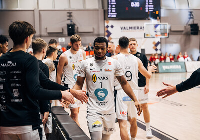 ENBL: VALMIERA GLASS VIA - Newcastle Eagles. Foto: Mareks Blūzmanis