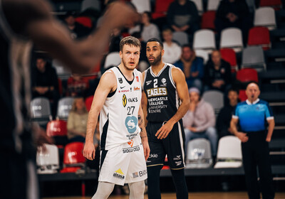 ENBL: VALMIERA GLASS VIA - Newcastle Eagles. Foto: Mareks Blūzmanis