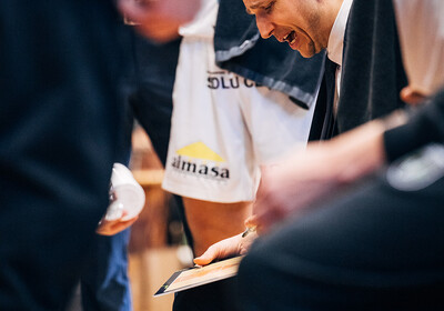 ENBL: VALMIERA GLASS VIA - Newcastle Eagles. Foto: Mareks Blūzmanis