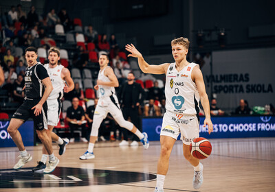 ENBL: VALMIERA GLASS VIA - Newcastle Eagles. Foto: Mareks Blūzmanis