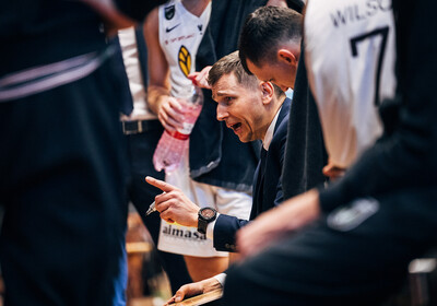 ENBL: VALMIERA GLASS VIA - Newcastle Eagles. Foto: Mareks Blūzmanis