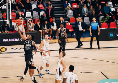 ENBL: VALMIERA GLASS VIA - Newcastle Eagles. Foto: Mareks Blūzmanis