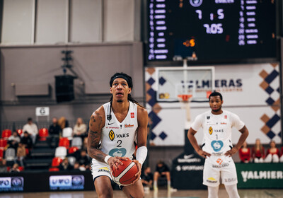 ENBL: VALMIERA GLASS VIA - Newcastle Eagles. Foto: Mareks Blūzmanis