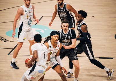 ENBL: VALMIERA GLASS VIA - Newcastle Eagles. Foto: Mareks Blūzmanis