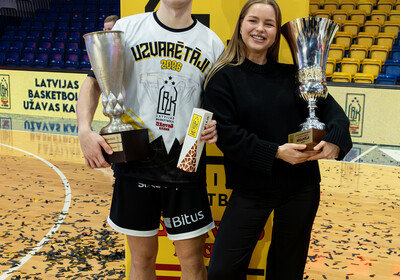 Latvijas Basketbola Užavas kausa fināls: VALMIERA GLASS VIA : BK Ventspils (21.02.2026.) Foto: Nauris Slokenbergs, Mārtiņš Goldbergs