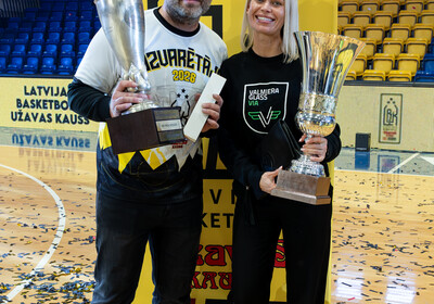 Latvijas Basketbola Užavas kausa fināls: VALMIERA GLASS VIA : BK Ventspils (21.02.2026.) Foto: Nauris Slokenbergs, Mārtiņš Goldbergs