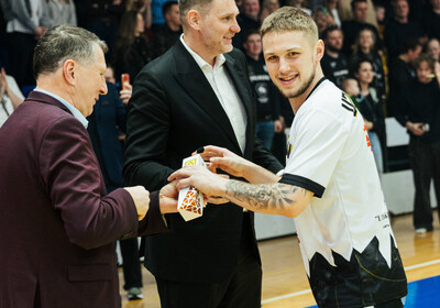 Latvijas Basketbola Užavas kausa fināls: VALMIERA GLASS VIA : BK Ventspils (21.02.2026.) Foto: Nauris Slokenbergs, Mārtiņš Goldbergs