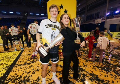 Latvijas Basketbola Užavas kausa fināls: VALMIERA GLASS VIA : BK Ventspils (21.02.2026.) Foto: Nauris Slokenbergs, Mārtiņš Goldbergs