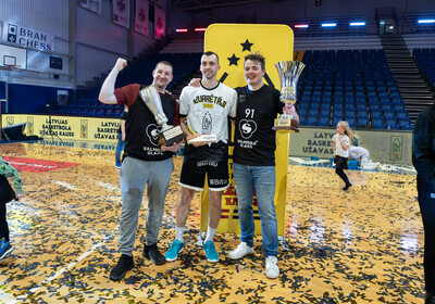 Latvijas Basketbola Užavas kausa fināls: VALMIERA GLASS VIA : BK Ventspils (21.02.2026.) Foto: Nauris Slokenbergs, Mārtiņš Goldbergs
