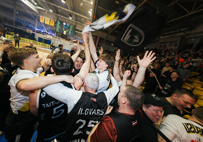 Latvijas Basketbola Užavas kausa fināls: VALMIERA GLASS VIA : BK Ventspils (21.02.2026.) Foto: Nauris Slokenbergs, Mārtiņš Goldbergs